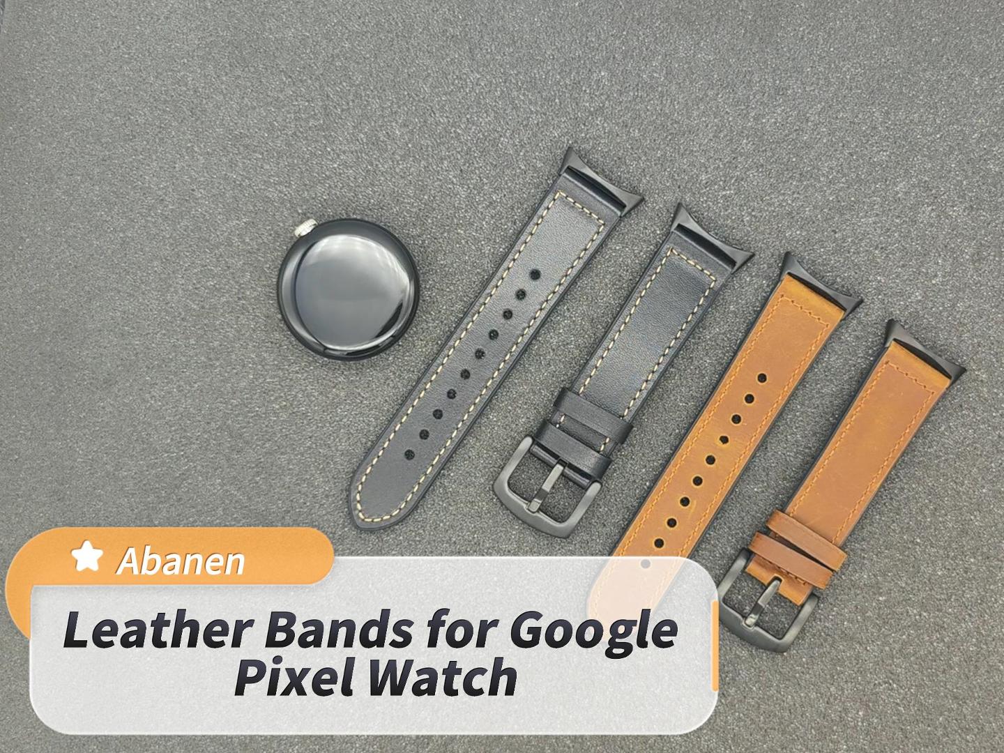 Amazon.com: Abanen Leather Bands for Google Pixel Watch, Genuine